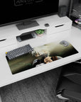 32x12 inches Naruto mouse pad featuring Kakashi Hatake raising his blade, calm and intimidating standoff.