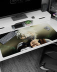 40x20 inches Naruto desk pad featuring Kakashi Hatake calmly raising his blade in a quiet showdown scene.