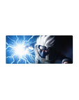 28x12 inches anime mouse pad with Kakashi Chidori lightning, Hidden Leaf headband, sharp bold print.