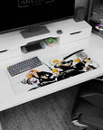 Epic journey 32x12 mouse pad featuring Ichigo’s powerful evolution from human to Hollow and Soul Reaper to ultimate warrior, perfect for your workspace