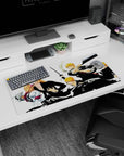 Epic evolution 32x16 mouse pad showcasing Ichigo's powerful transformation at every stage, ideal for fans who admire his relentless journey