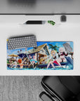 Compact 28x12 mouse pad highlights beach relaxation and fun for immersive summer vibes at your desk
