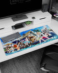 Vibrant artwork on 36x16 mouse pad captures the ultimate beach party atmosphere in stunning artistic fashion