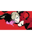 Ann Takamaki anime mouse pad 40x20 inches; features bold reds and Panther's iconic red suit and pink gloves.