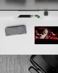 Small-sized 14x10 mouse pad with Asta theme adds bold, fiery energy to any desk or workspace