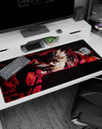 Black Clover-inspired design on 40x20 mouse pad perfect for adding relentless energy and striking artistry to your setup or decor
