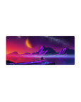 Streamlined Cosmic Horizon Deskmat 28x12 featuring glowing landscapes for bold yet calming workspace energy