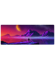 Compact Cosmic Horizon Deskmat 32x12 with cosmic theme for stylish and sleek desk decor