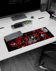 Anime mouse pad 32x12 inches featuring Joker and the Phantom Thieves from Persona 5, in a dynamic shattered glass design.