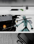 36x16 inches mouse pad with Ichigo’s Hollow struggle, sharp black-and-white contrasts, for a powerful Bleach-inspired design.