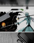 40x20 inches mouse pad with Ichigo fighting his Hollow self, sharp blacks and whites, for intense Bleach-inspired power.