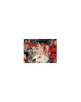 Classic anime Akira collage mouse pad 14x10 inches with Kaneda, bikes, soldiers, and urban chaos panels.