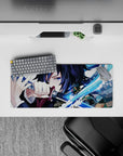 Compact yet detailed 28x12 inch mouse pad showcasing Giyu's serene strength for anime-inspired desks