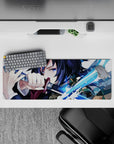 Compact 32x12 inch mouse pad highlighting Giyu's calm yet powerful presence for Demon Slayer fans