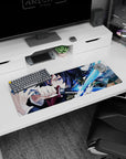Stylish 32x12 inch mouse pad with Giyu Tomioka's striking design, perfect for daily use or gaming