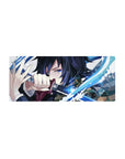 28x12 inch mouse pad featuring Giyu Tomioka, the Water Hashira, with water-inspired details for energy