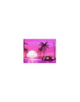 Classic 14x10 inches mouse pad with synthwave design, featuring a retro car, neon road, and glowing retrowave sun for a bold, futuristic vibe.