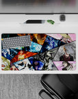 Explosive 32x16 mouse pad featuring Bleach warriors in dynamic action, with explosive colors and powerful poses for an intense workspace vibe