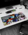 High-energy 32x16 mouse pad with iconic Bleach warriors, dynamic poses, and vivid colors, perfect for fans who love the heat of battle