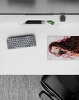 Small-sized 14x10 inch mousepad showcasing grace and strength, perfect for elegant workspace setups