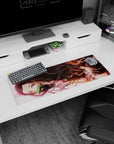 Stylish 32x12 inch mouse pad with serene and flowing hair art, perfect for any workspace or gaming setup