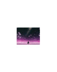 Classic anime girl mouse pad 14x10 inches with silhouetted girl beneath a starry galaxy sky design.