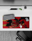 28x12 inches mouse pad with Asta design, capturing his battle-worn body and burning red eyes for a high-energy tribute to strength and perseverance.