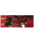 Compact 32x12 inches mouse pad with Asta design, capturing burning red eyes and a battle-worn body in bold manga art for a resilient, intense look.