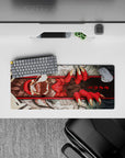 28x12 inches mouse pad with Demon's Grip Fury design, capturing vivid red claws and fearsome jaws for a dark, primal fantasy-inspired look.