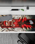 36x16 inches mouse pad with Demon's Grip Fury design, featuring vivid red claws, fearsome jaws, and hand-drawn textures for a bold, fantasy-inspired look.