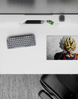 14x10 inches mouse pad with Goku’s Super Saiyan silhouette, perfect for adding powerful energy and a sleek design to your workspace.