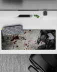 Compact 32x12 inch mouse pad showcasing Guts' relentless rage for fans of dark fantasy anime