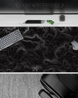 40x20 inches desk pad with abstract topographic lines, blending artistic depth and minimalist style for modern workspaces.