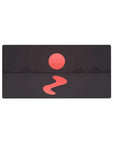 Eclipse reflection 32x16 mouse pad featuring a glowing red sun, deep mountain shadows, and calm waters for a serene and peaceful workspace