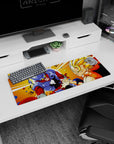 Stylish 32x12 inch mouse pad with Dragon Ball GT battle art, perfect for gaming or daily use