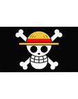 Desk pad featuring the Straw Hat Jolly Roger from One Piece, 40x20 inches, symbolizing the adventurous spirit of Luffy and his crew.