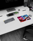 Artistic 14x10 inches mouse pad showcasing Goku and Jiren in an epic clash, ideal for fans who love dynamic and powerful designs.