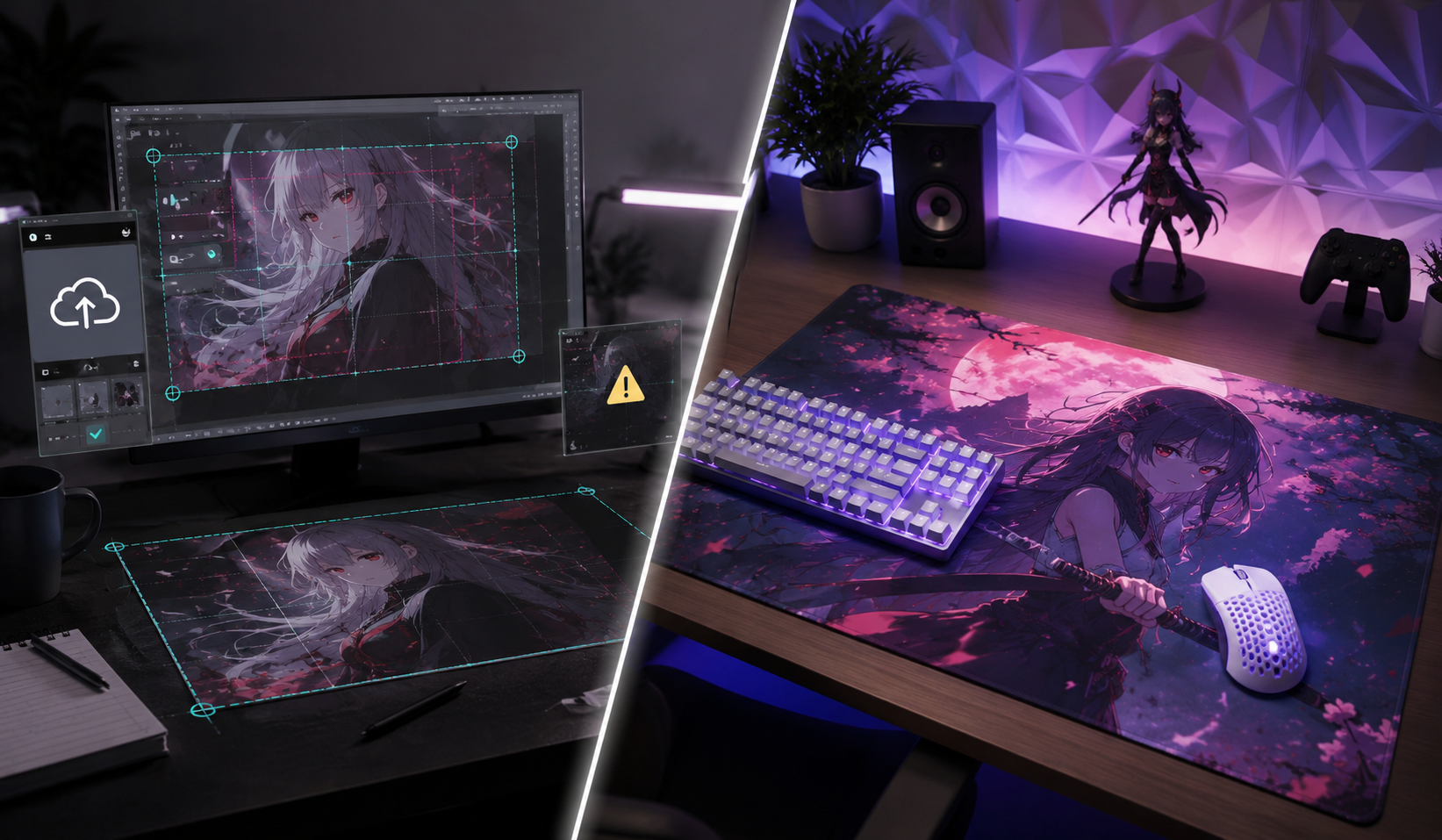 Custom Mouse Pad vs Pre-Designed Desk Mat