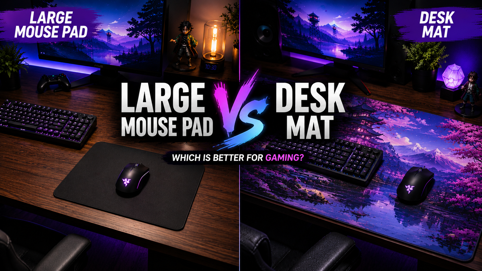 Large Mouse Pad vs Desk Mat for Gaming: Which One Should You Choose?