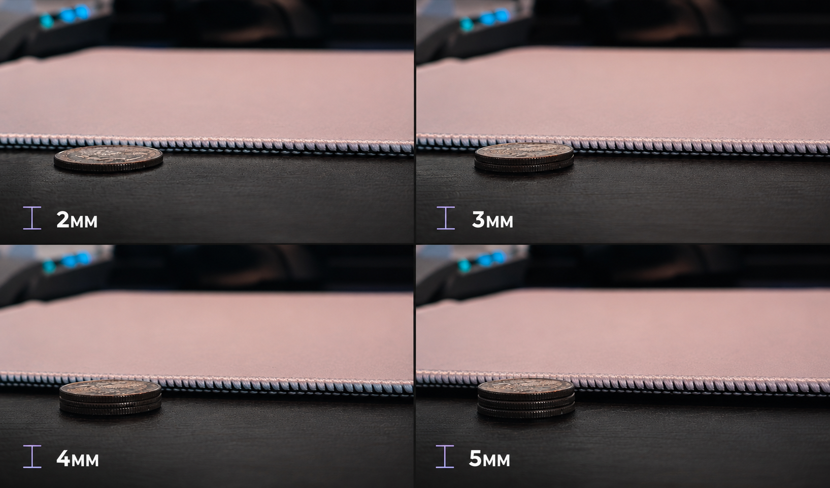 Mouse Pad Thickness Guide: 2mm vs 3mm vs 4mm vs 5mm