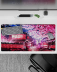 Fantasy Landscapes Deskmat | Mousepad | Deskpad - Sakura Moonlit Stroll