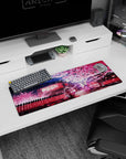 Fantasy Landscapes Deskmat | Mousepad | Deskpad - Sakura Moonlit Stroll