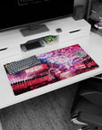 Fantasy Landscapes Deskmat | Mousepad | Deskpad - Sakura Moonlit Stroll