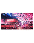 Fantasy Landscapes Deskmat | Mousepad | Deskpad - Sakura Moonlit Stroll