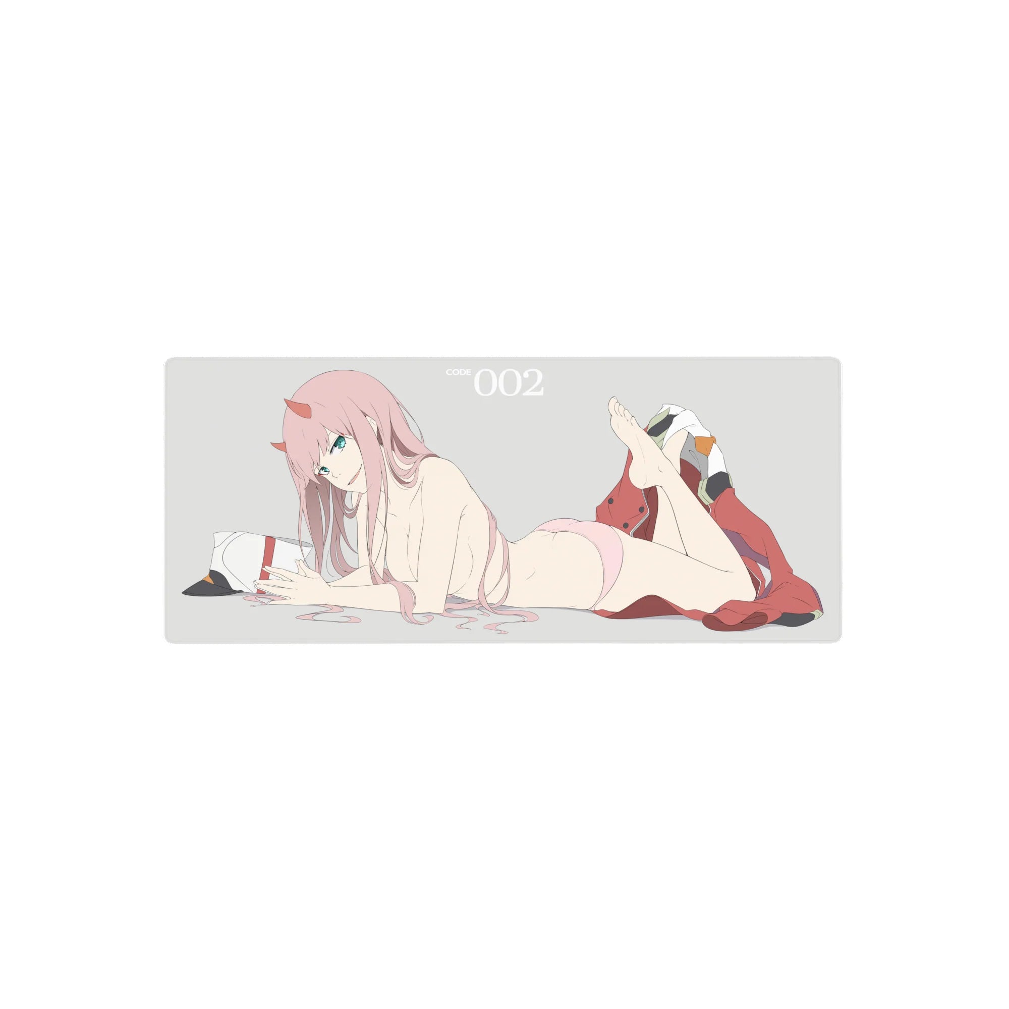 Darling In The Franxx - Anime Mouse Pad and Desk Pad - Zero Two’s Signature Smirk - AniChan