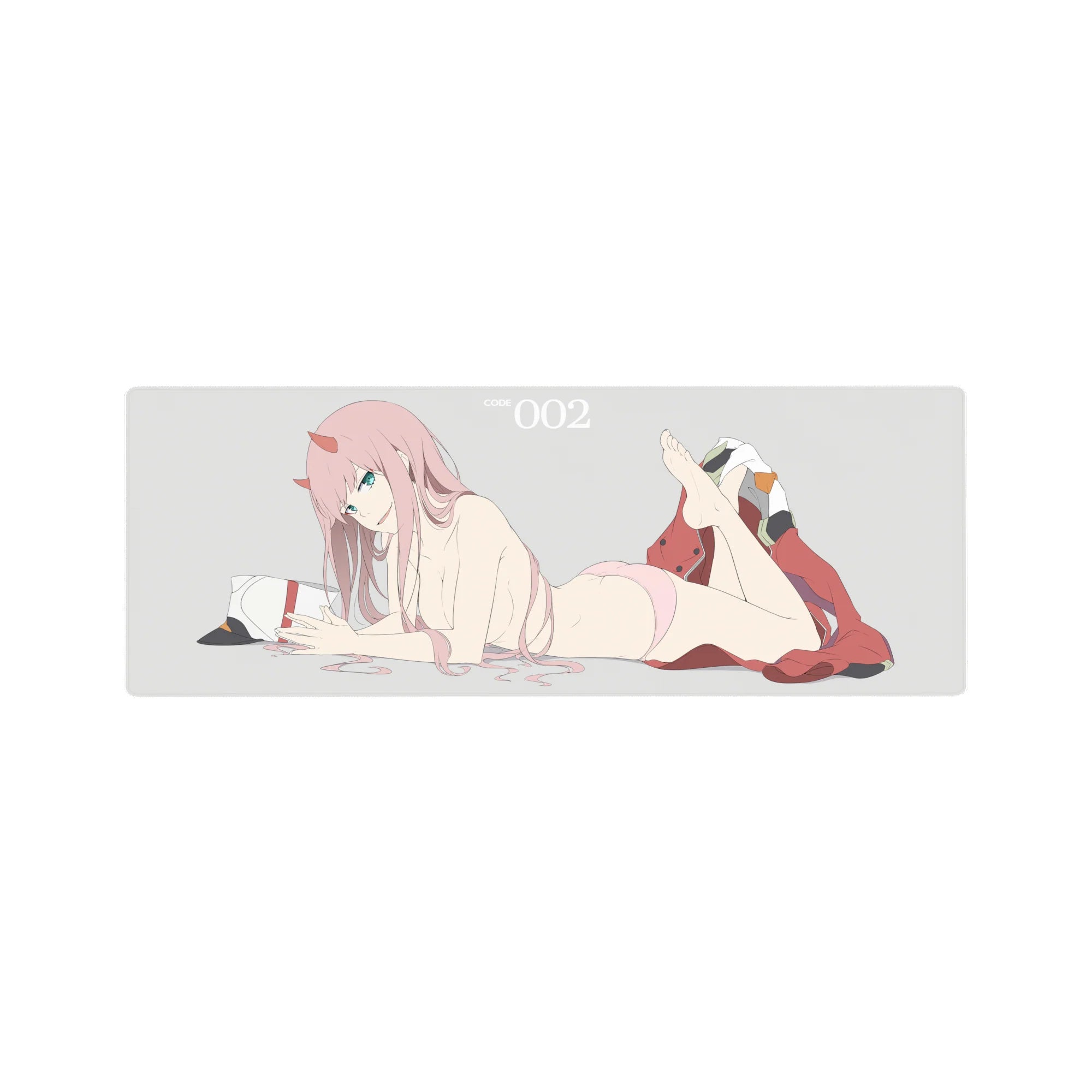 Darling In The Franxx - Anime Mouse Pad and Desk Pad - Zero Two’s Signature Smirk - AniChan