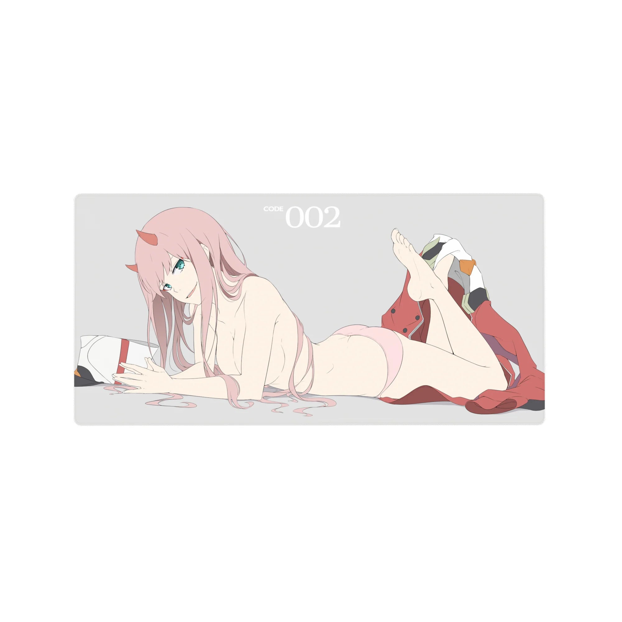 Darling In The Franxx - Anime Mouse Pad and Desk Pad - Zero Two’s Signature Smirk - AniChan