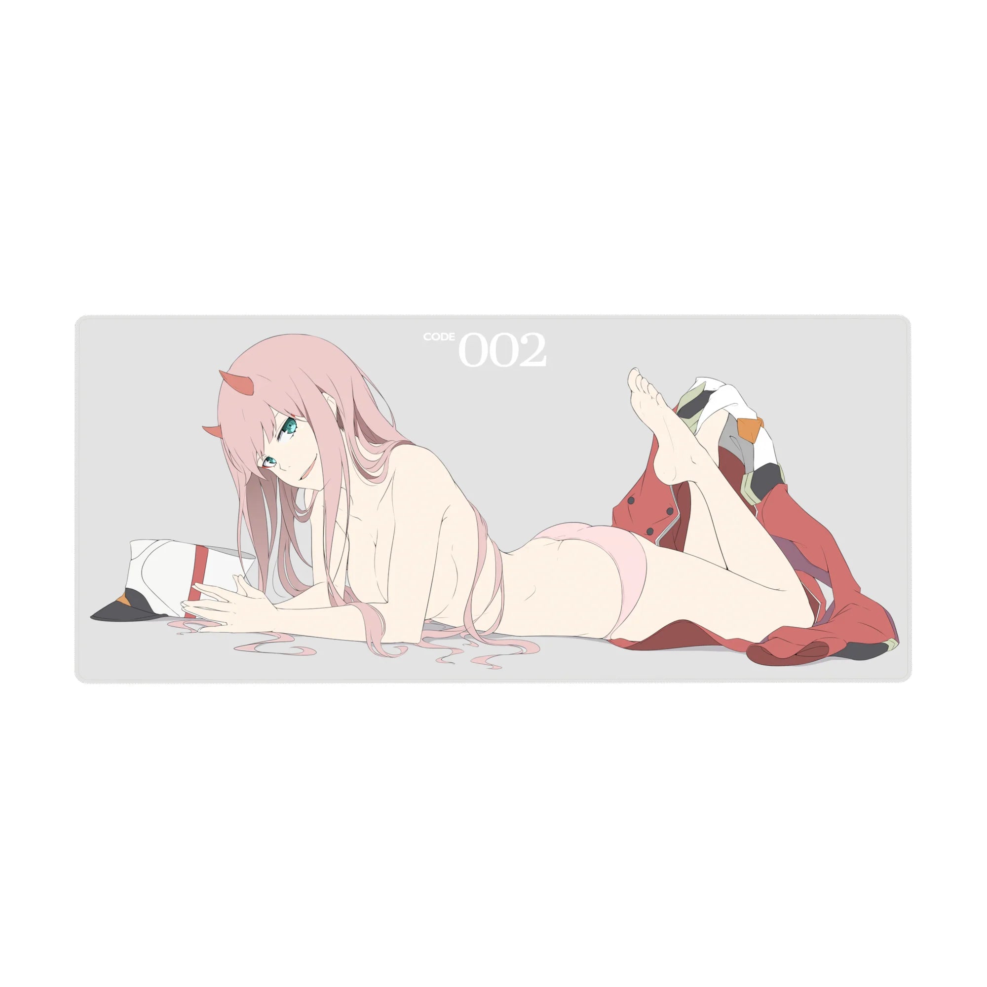 Darling In The Franxx - Anime Mouse Pad and Desk Pad - Zero Two’s Signature Smirk - AniChan