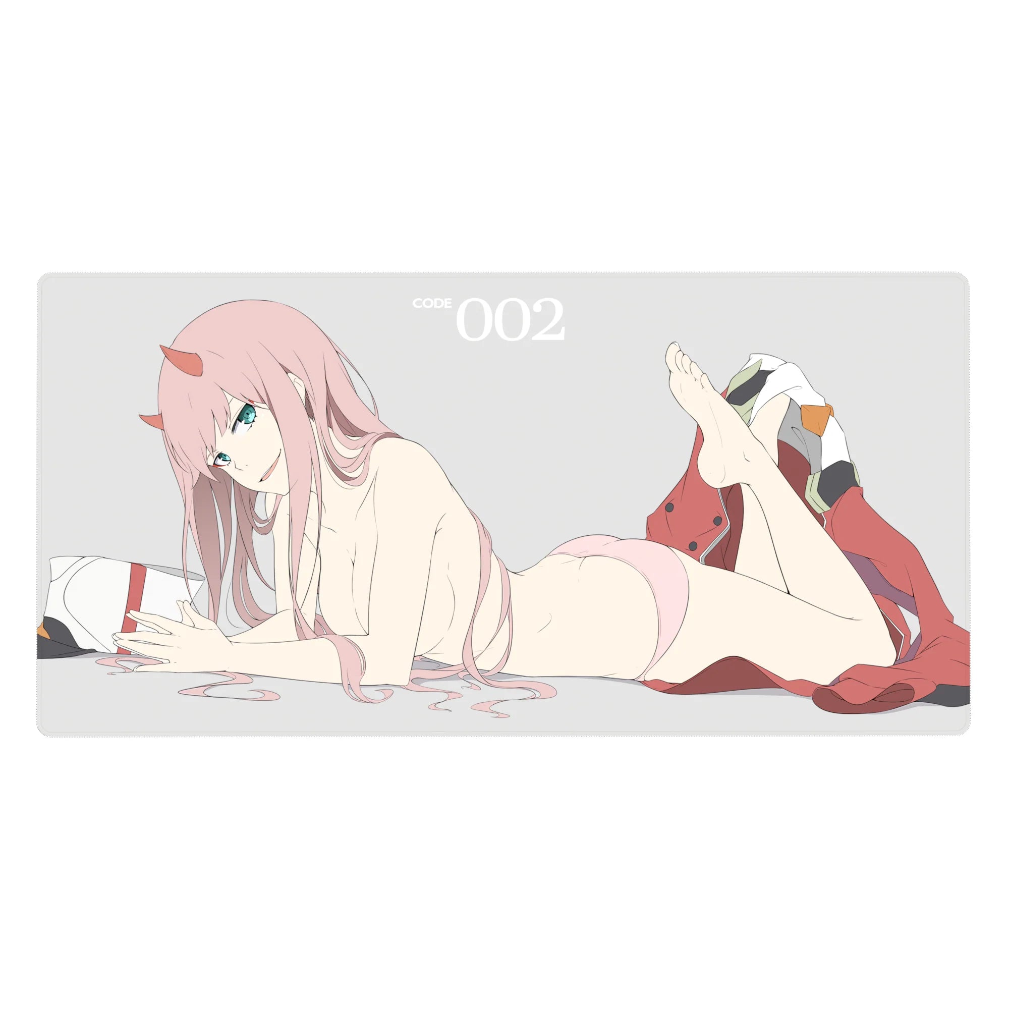 Darling In The Franxx - Anime Mouse Pad and Desk Pad - Zero Two’s Signature Smirk - AniChan