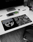 32x16 inches Naruto Shippuden mouse pad featuring Obito, Kakashi, Itachi, and Sasuke in bold manga panels.
